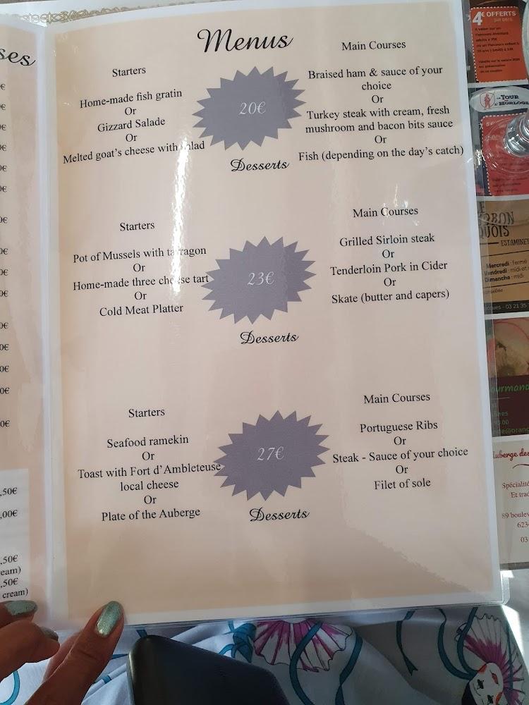 L'Auberge des Trois Pays - Menu Image 4